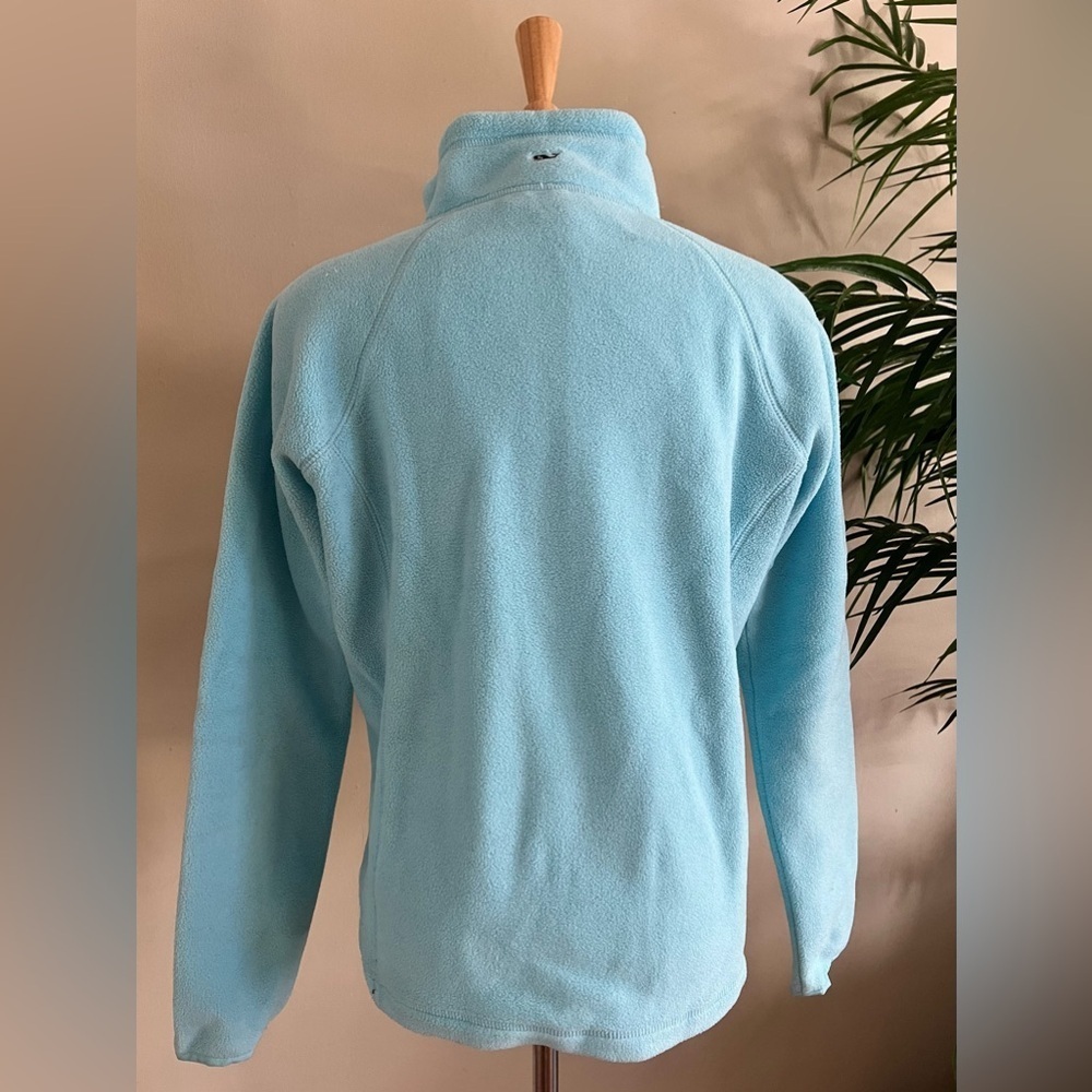 Martha’s Vineyards Vineyard Vines 1/2 Zip Fleece Pullover Sweater | Blue | S - Picture 3 of 7